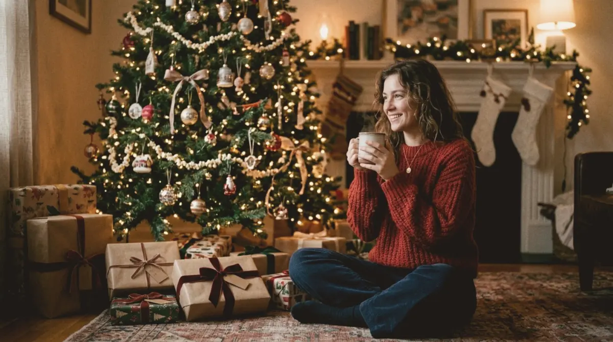 30 Christmas photoshoot ideas for iPhone (cozy, family and couples)