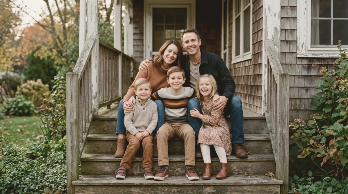 20 family photo poses for families of every size