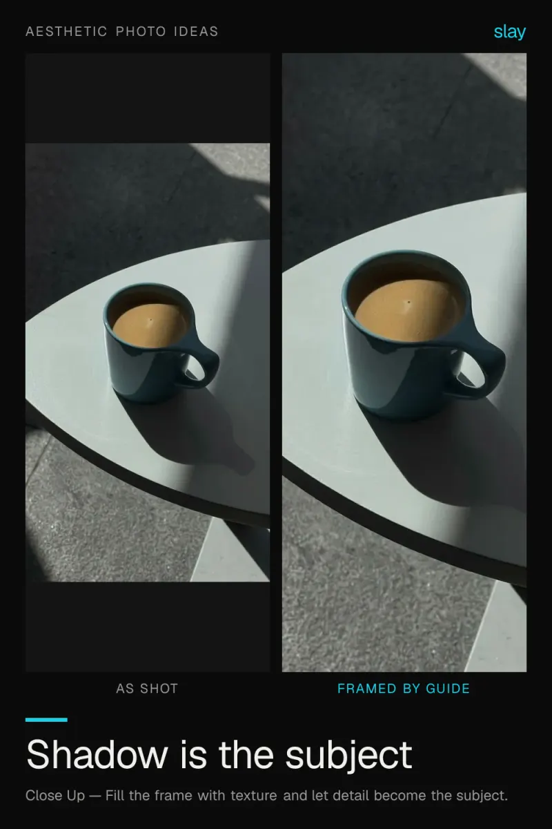 Aesthetic Coffee Photos: Let the Shadow In