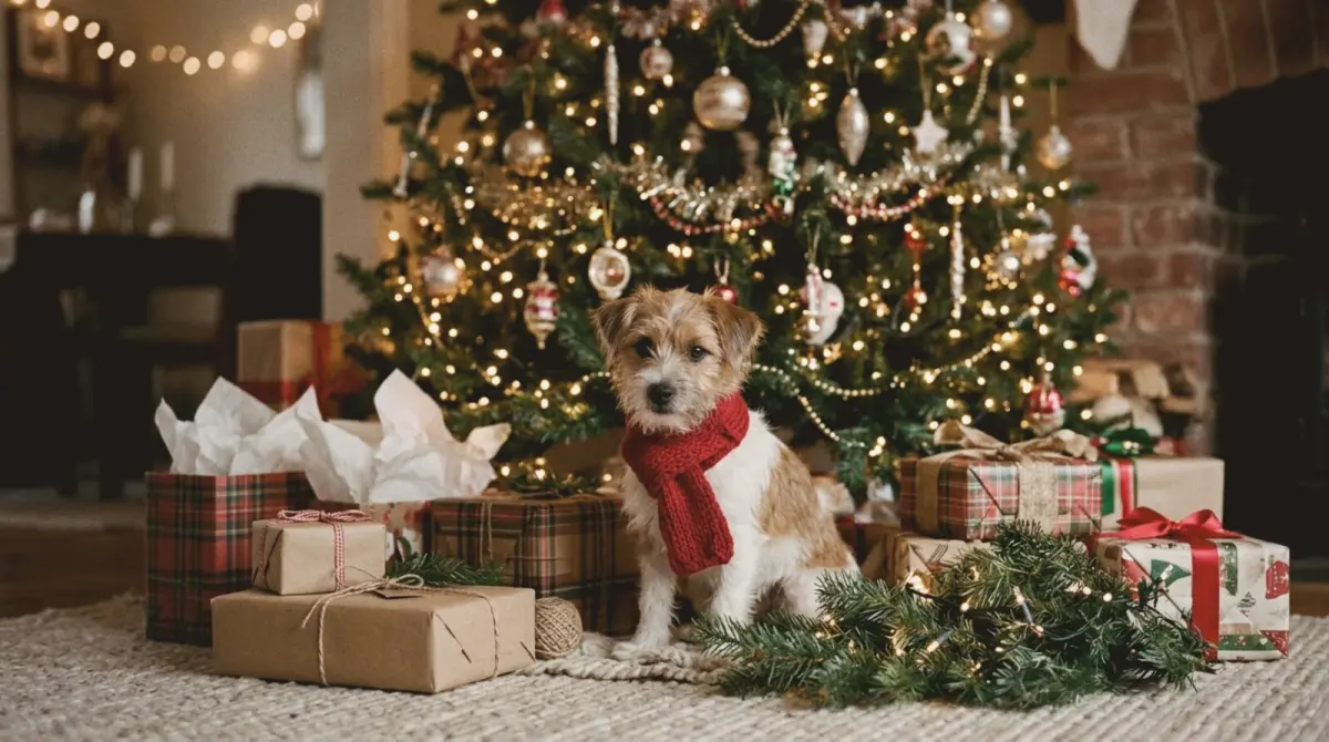 15 Christmas pet photo ideas (dogs, cats and the tree)