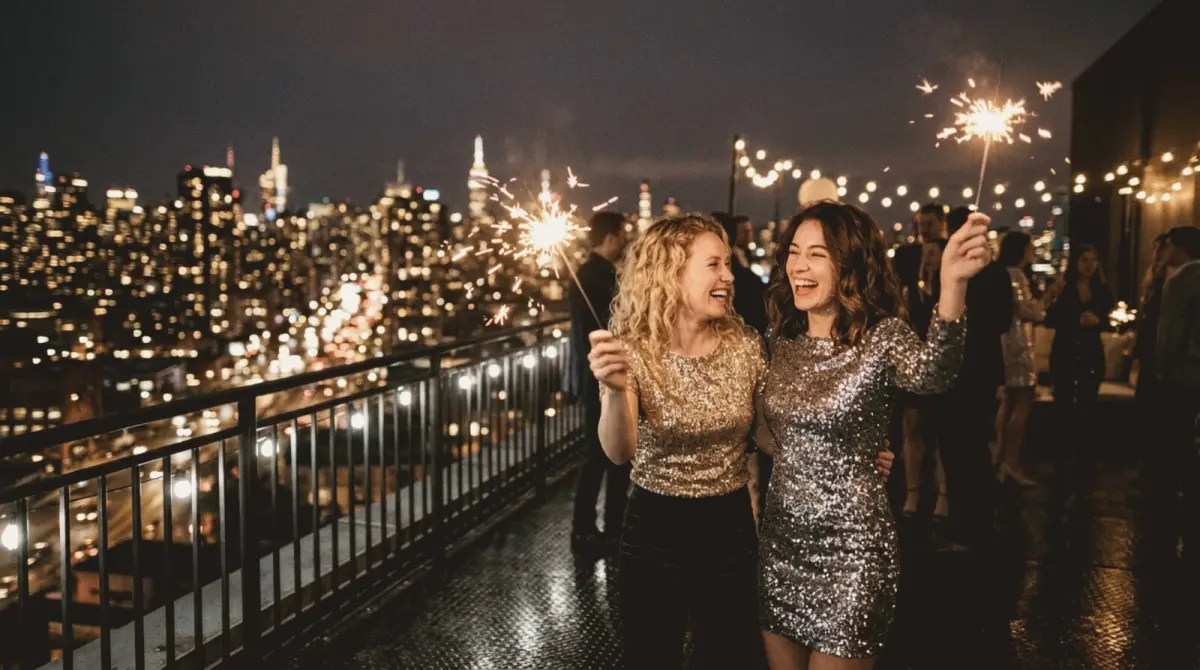 20 New Year's Eve photo ideas (sparklers, fireworks and midnight)