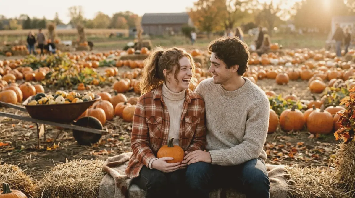 20 pumpkin patch photo ideas for couples, families and kids