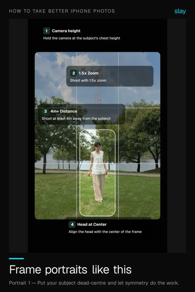 How to Take Better iPhone Portraits: Framing First