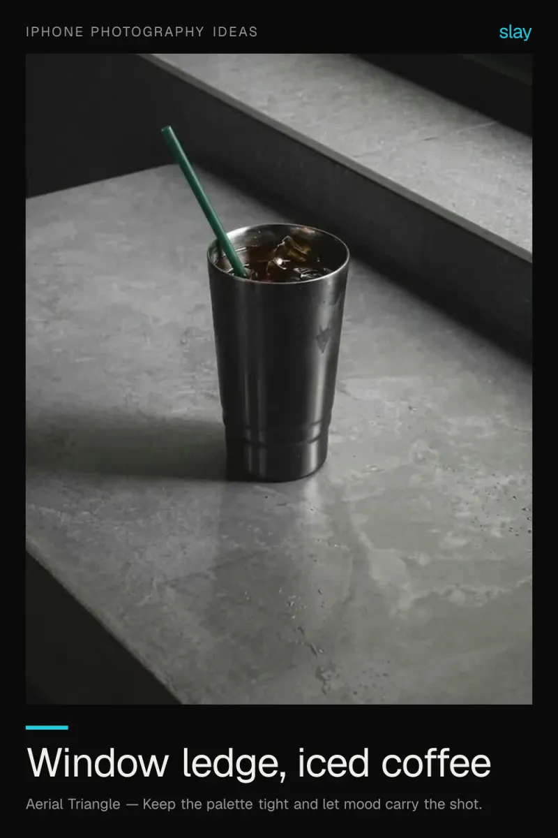 iPhone Photo Ideas: The Window Ledge Coffee Shot