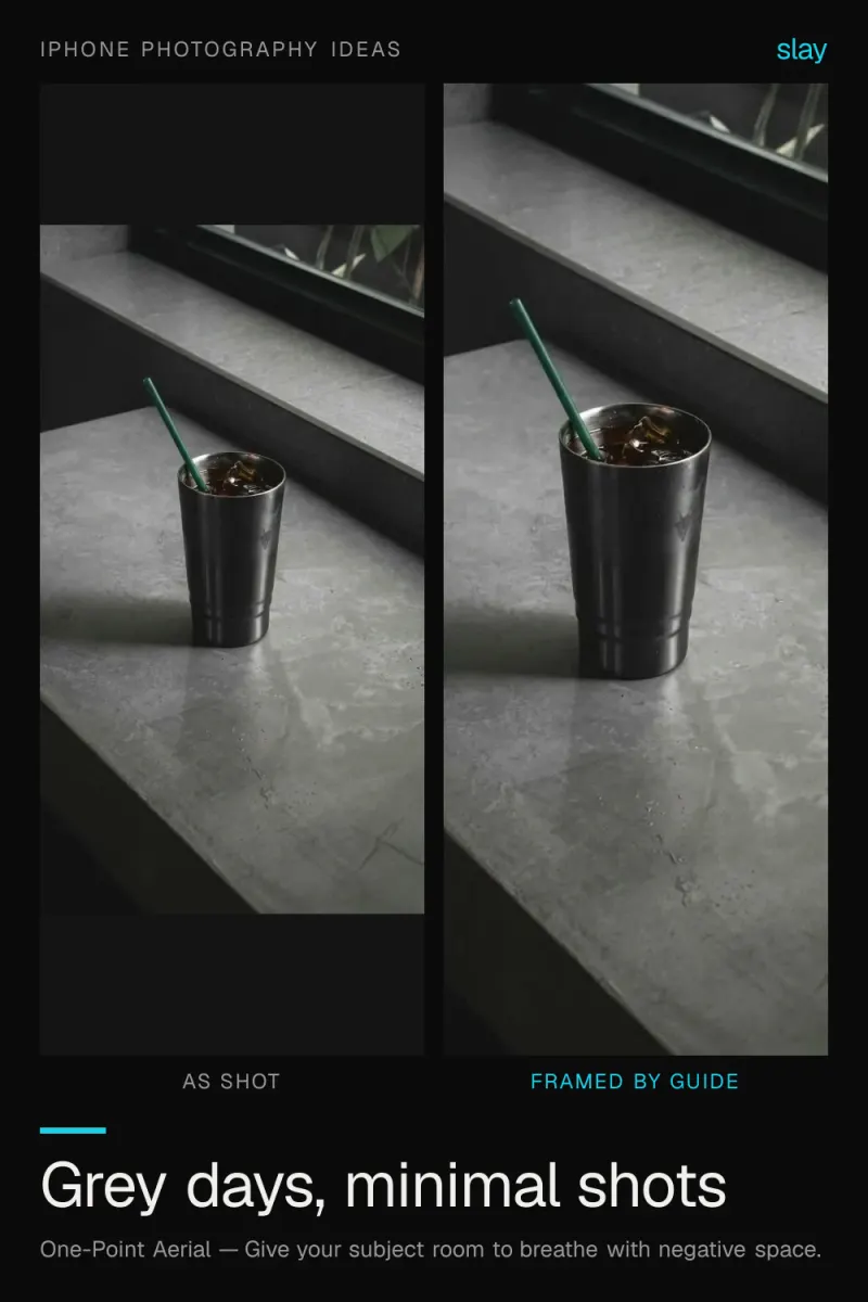 iPhone Photo Ideas: Minimal Photos on Grey Days