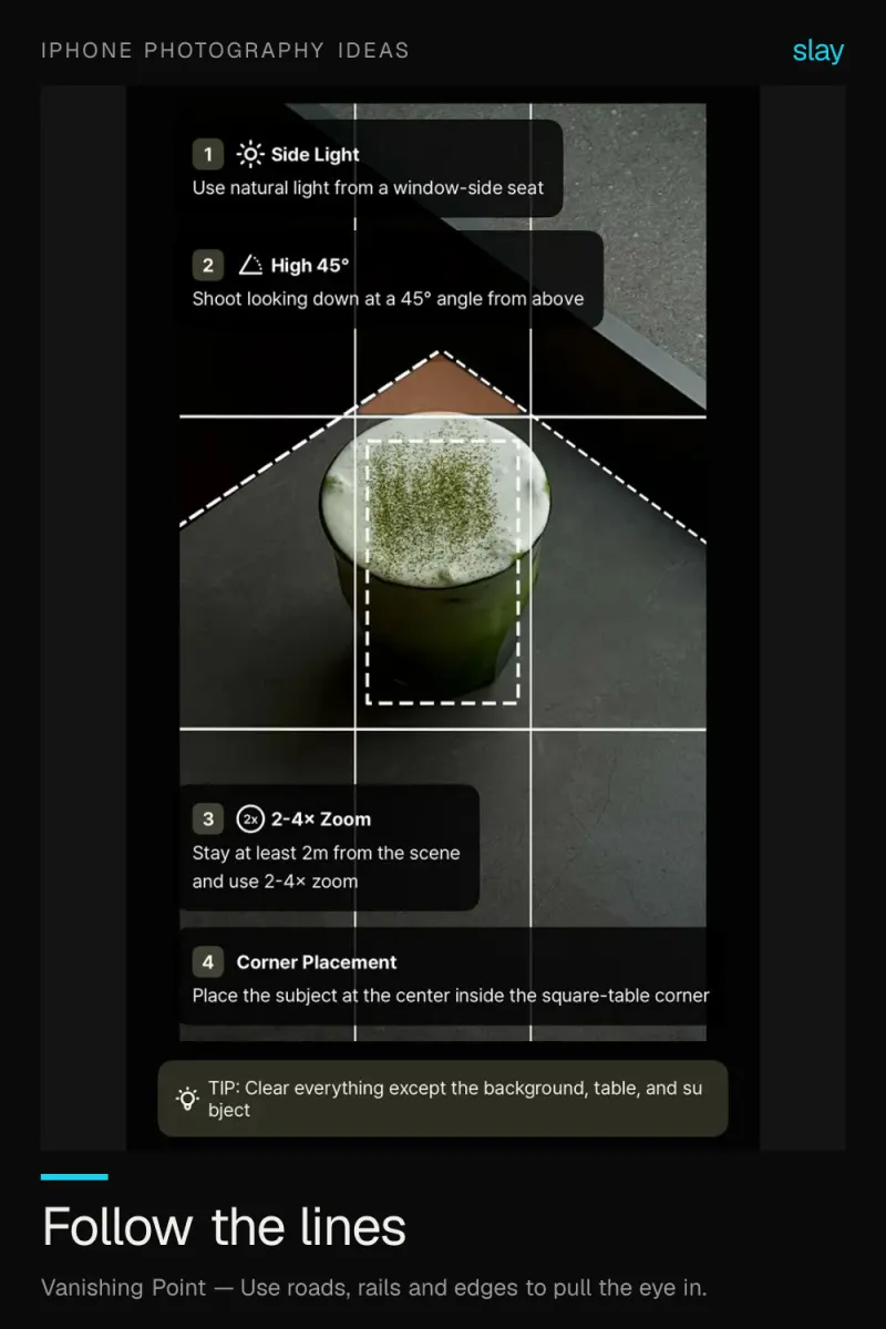 iPhone Photo Ideas: Street Lines That Do the Work