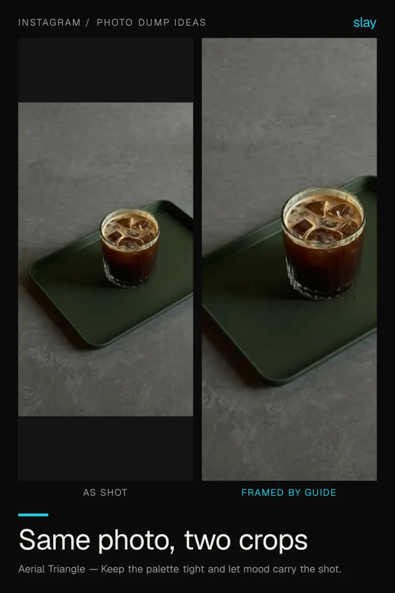 Instagram Grid Ideas: One Photo, Two Very Different Posts